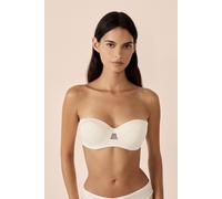 Soutien-gorge bandeau coques fines bretelles amovibles - Pure Eclat - 85B - Ecru - Femme - Etam