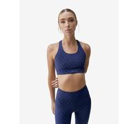 Soutien-gorge Born Living Yoga Monogram bleu foncé - S