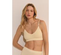 Soutien-gorge brassière confort optimal en coton - Amande - L - Citron - Femme - Etam
