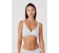 Soutien-gorge brassière réversible en coton biologique extensible - Coton 360 - S - Silver - Femme - Etam