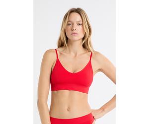 Soutien-gorge brassière sans armature - Effortless - L - Red - Femme - Etam