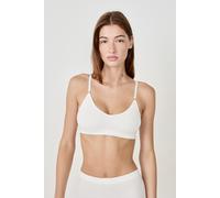 Soutien-gorge brassière sans coutures en coton biologique - Amande - XL - Ecru - Femme - Etam