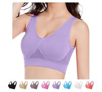 Soutien-Gorge Brassiere Sport Femme Grande Taille Impact Elevé sans Armature Non Rembourré Brassière Sport Confortable Respirant Bra avec Coussinets Yoga Sport