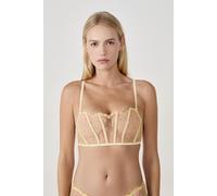 Soutien-gorge bustier avec broderie - Reveuse - XS - Citron - Femme - Etam