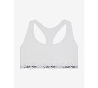 Calvin Klein Brassière Femme Unlined avec Ceinture Emblématique, Blanc (White), S