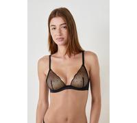 Soutien gorge classique en broderie - Divine - 85D - Noir - Femme - Etam