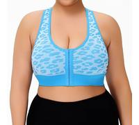 Soutien-Gorge Confortable à Fermeture Avant pour Une Tenue décontractée, Parfait pour Une Utilisation Toute l'année, s'associe avec Un Jean. Taille détaillée Incluse pour Un Ajustement (Blue, XXL)