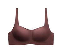 Soutien-gorge confortable et de soutien pour un usage quotidien Conception sans couture pour un confort ultime Idéal pour une utilisation toute la journée Parfait pour sous n'importe quelle (Brown- M)