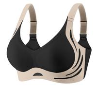 Soutien-gorge confortable grande taille confortable à couverture complète soutien-gorge pour femme grande taille crochet avant, Noir , M