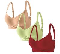 Soutien-gorge confortable pour femme avec décolleté en V profond sans gelée, poitrine fine et grande taille, soutien-gorge confortable pour femme, gris, XL