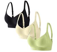 Soutien-gorge confortable pour femme avec décolleté en V profond sans gelée, poitrine fine et grande taille, soutien-gorge confortable pour femme, gris foncé, L
