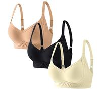 Soutien-gorge confortable pour femme avec décolleté en V profond sans gelée, poitrine fine et grande taille, soutien-gorge confortable pour femme, kaki, XXL