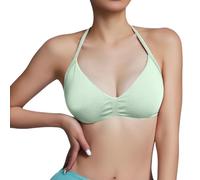 Soutien-gorge confortable pour femme - Soutien-gorge d'influence - Soutien-gorge de sport pour femme - Dos nu - Rembourré - Soutien-gorge à bretelles pour entraînement, gym, yoga - Avec bonnets