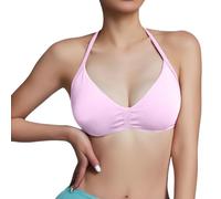Soutien-gorge confortable pour femme - Soutien-gorge d'influence - Soutien-gorge de sport pour femme - Dos nu - Rembourré - Soutien-gorge à bretelles pour entraînement, gym, yoga - Avec bonnets
