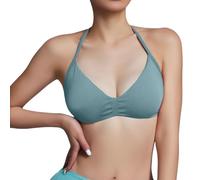 Soutien-gorge confortable pour femme - Soutien-gorge d'influence - Soutien-gorge de sport pour femme - Dos nu - Rembourré - Soutien-gorge à bretelles pour entraînement, gym, yoga - Avec bonnets