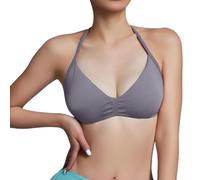 Soutien-gorge confortable pour femme - Soutien-gorge d'influence - Soutien-gorge de sport pour femme - Dos nu - Rembourré - Soutien-gorge à bretelles pour entraînement, gym, yoga - Avec bonnets
