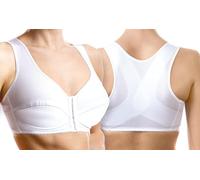 Soutien-Gorge correcteur de Posture avec support de Dos en X Art. 9595 Bonnet C - Blanc - Taille 2 > 68-72 cm