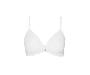 Soutien-gorge dÃ©colletÃ© prÃ©formÃ© sans armatures femme Lisca Laura Blanc 95D