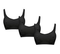 Soutien-gorge d'allaitement KEEP COOL - Lot de 3 - Noir - Taille M - Confortable et Respirant - Sans Armature - Maintien Doux pour S