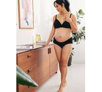 Soutien-gorge d'allaitement rembourrés sans armatures en coton bio* noir 95C