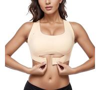 Soutien-gorge de compression pour femme à haut maintien pour un usage quotidien des femmes offre un soutien dorsal Ma commande, kaki, 4XL