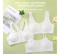 Soutien-gorge de développement pour filles, en coton pur, blanc pur, pour adolescentes et jeunes filles broadband