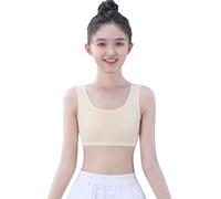 Soutien-gorge de développement pour filles, soutien-gorge d'entraînement sans bretelles, sous-vêtements de puberté pour adolescentes, soutien-gorge confortable sans fil avec soutien doux, respirant et