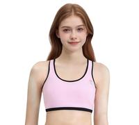 Soutien-gorge de développement puberté pour filles, gilet d'entraînement sportif pour adolescentes, brassière caraco confortable, sous-vêtement de couverture des mamelons sans fil, gilet de