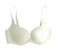 Soutien-gorge de soutien réglable et sans fil pour femme pour un confort tout au long de la journée et l'affaissement latéral pliable sur le côté, soutien-gorge à une épaule pour femme, blanc, 64