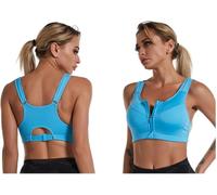 Soutien-Gorge De Sport À Fermeture Éclair Sur Le Devant Soutien-Gorge De Sport De Soutien Sans Fil Réglable Pour Femmes Soutien- Gorge De Yoga À Fort Impact Athletic Gym Running Fitness Yoga Tops