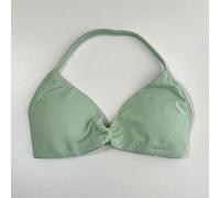 Soutien-Gorge De Sport À Impact Pour Femmes,Haut De Sport À Bretelles,Dos Nu,Avec Bonnets Amovibles,Vêtements D'entraînement,Haut Court,Sans Couture,Col Licou,Yoga.Palm Green.L