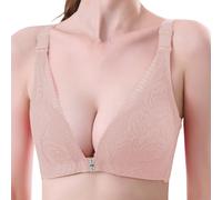 Soutien-gorge de sport à une épaule pour fille de course, beige, 100C