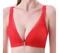 Soutien-gorge de sport à une épaule pour fille de course, Rouge, 100C