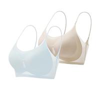 Soutien-Gorge de Sport Anti-affaissement en Soie Ultra Fine et Confortable pour Femme Brassiere Soutien Gorge Femme Coton Soutien Gorge (H, M)