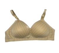 Soutien-gorge de sport bandeau à double bretelles fixes, soutien-gorge à quatre boucles, sous-vêtements anti-affaissement, confortable et respirant, soutien-gorge de course fin, doré, 110C/D