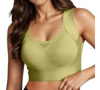 Soutien-Gorge de Sport : Conception ajustée et propriétés de séchage Rapide,Disponible en Plusieurs Couleurs et Tailles. Adapté aux activités de Haute intensité et à l'athlétisme.(Yellow,3XL)