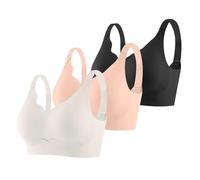 Soutien Gorge De Sport Femme - Ensemble de 3 Soutiens-Gorge de Sport Femme sans Coutures Réglables pour Loisirs et Entraînement à Domicile Toutes Saisons 3pièces
