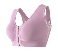 Soutien Gorge De Sport Femme - Soutien-Gorge de Sport Confortable en Grande Taille pour Le Yoga sans Armatures et à Fermeture Avant Conception Respirante et
