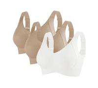 Soutien-Gorge de Sport Minimaliste : Conception esthétique épurée,Disponible en Plusieurs Couleurs et Tailles. Le Choix préféré des minimalistes Modernes,adapté à Un Usage Quotidien.(Brown,XL)