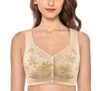 Soutien-Gorge de Sport Post-opératoire Brassière Femme Soutien Gorge Dentelle Ouverture Devant Lingerie avec Coussinets Amovibles Push Up Courir Vest Soutien-Gorge Grande Taille