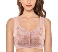 Soutien-Gorge de Sport Post-opératoire Brassière Femme Soutien Gorge Dentelle Ouverture Devant Lingerie avec Coussinets Amovibles Push Up Courir Vest Soutien-Gorge Grande Taille