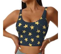 Soutien-gorge de sport pour femme, débardeur court d'entraînement du monde sous-marin, soutien-gorge de sport dos en U, noir, XX-Large