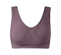 Soutien-gorge de sport pour femme - Soutien-gorge de sport rembourré sans armatures et respirant - Soutien-gorge de yoga confortable - Soutien-gorge de sommeil pour entraînement, course à pied,