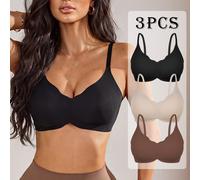 Soutien-gorge de sport pour femmes, , confortable, rapport qualité-prix élevé, haute qualité, ajusté, ensemble de 3 pièces L,M,S,XLUnicoloreTissu tricoté