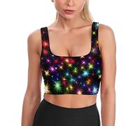Soutien-Gorge de Sport pour Femmes, Fond Lumineux, débardeur de Yoga imprimé, Culture rembourrée