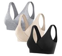 Soutien-gorge de sport push up, soutien-gorge d'allaitement confortable de style français avec fermeture avant facile à ouvrir pour un maintien confortable pendant l'allaitement