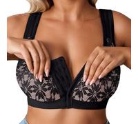 Soutien-Gorge de Sport sans Armatures à Maintien élevé for Femmes Soutien-Gorge Push-up à Fermeture Frontale Respirant et Confortable sans Armatures Couverture complète
