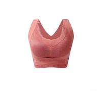 Soutien-gorge de sport sans couture pour femme - Pour un port confortable toute la journée et un style de vie actif (3XL, rouge)