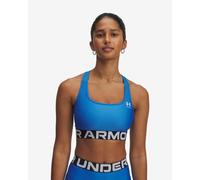 Soutien-gorge de sport Under Armour HeatGear Mid Branded bleu vif - XS