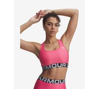 Soutien-gorge de sport Under Armour HeatGear Mid Branded rose vif - L